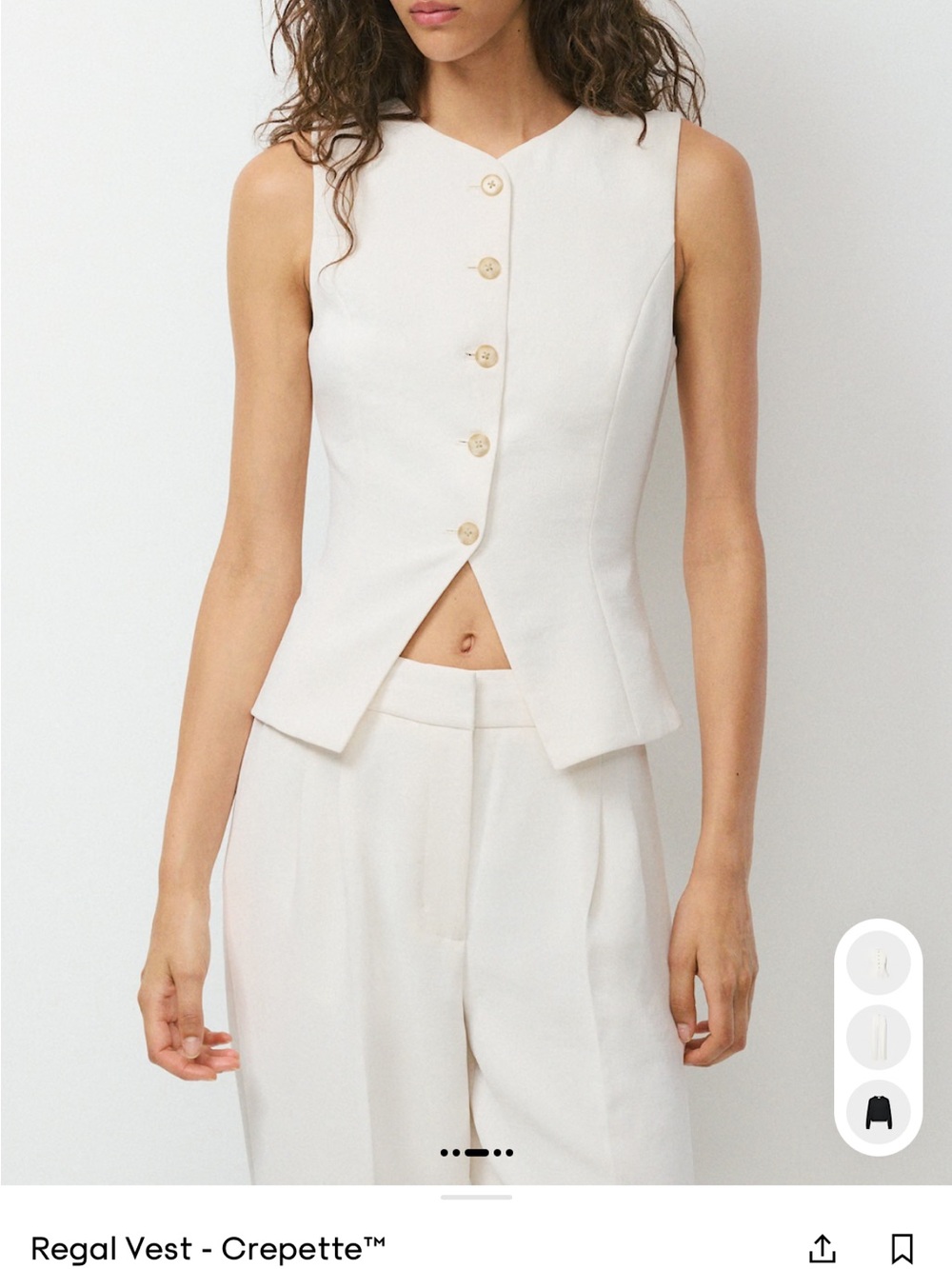 Aritzia Wilfred Regal Vest